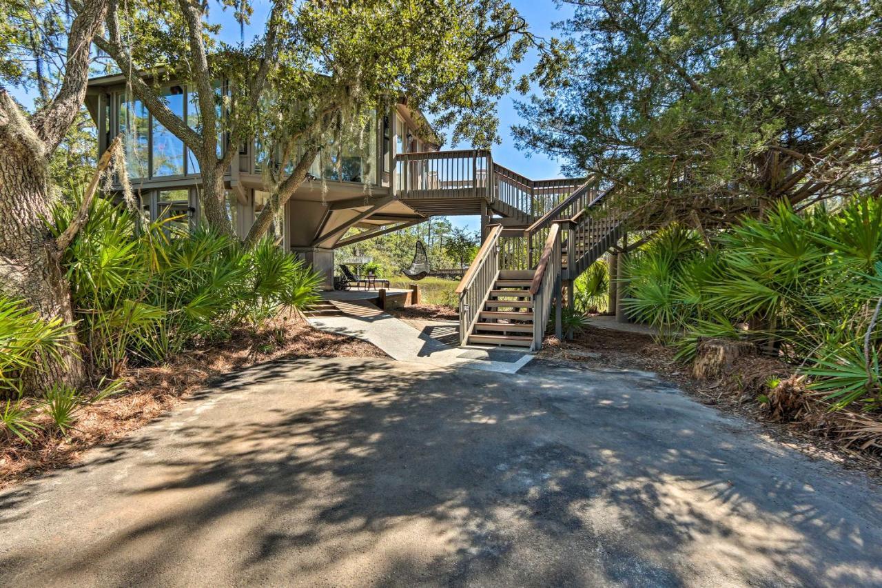 Villa Airy Treehouse With Bikes Walk To Harbour Town! Hilton Head Island Exterior foto